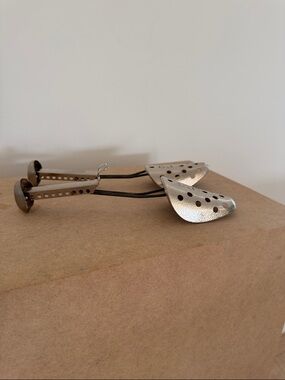 Vintage Metal Shoe Stretchers - Silver Tone